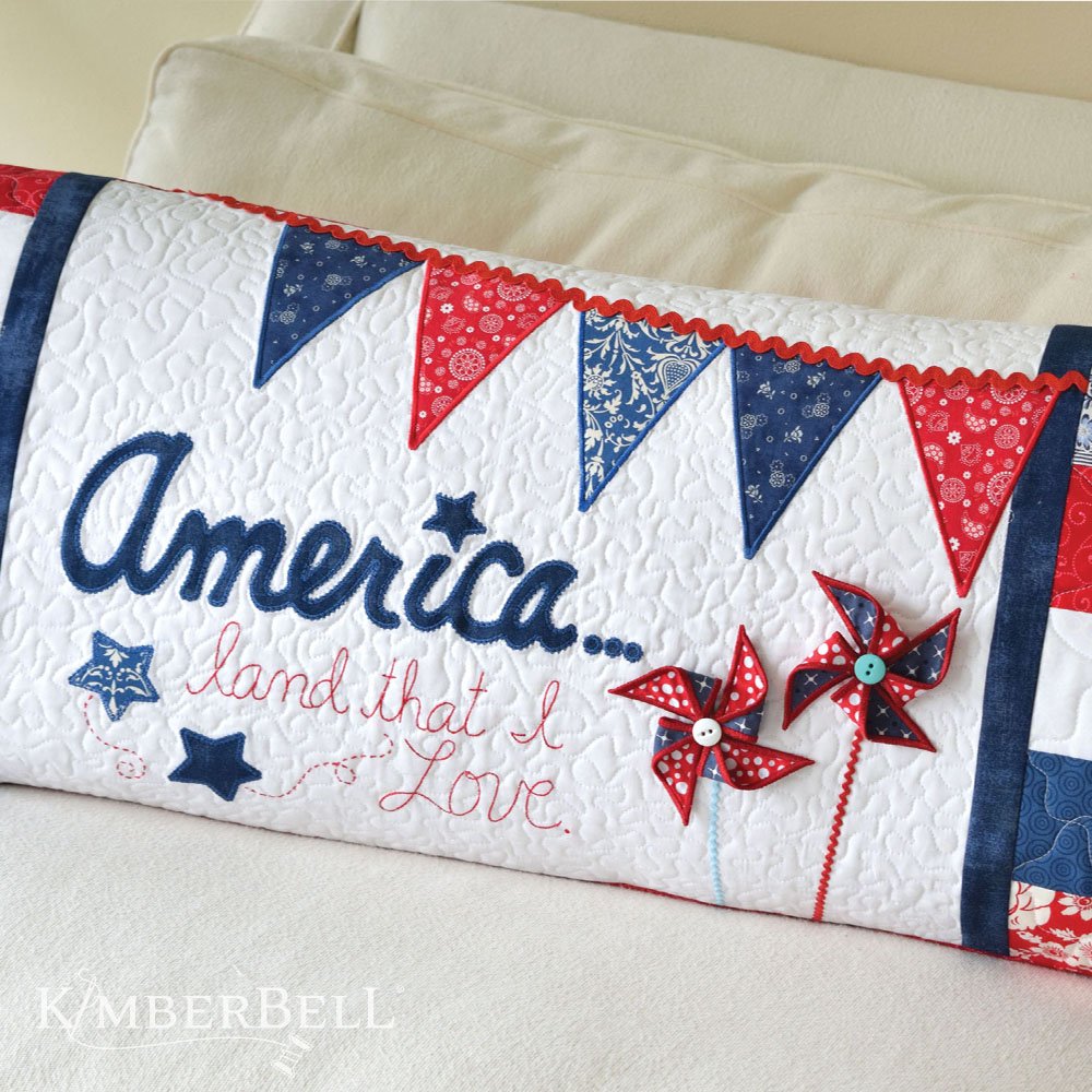 Kimberbell Bench Pillow Kit: America