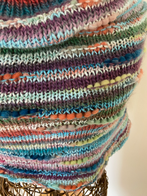 Interrupted Capelet in Bamboo Bloom and Classic Shades