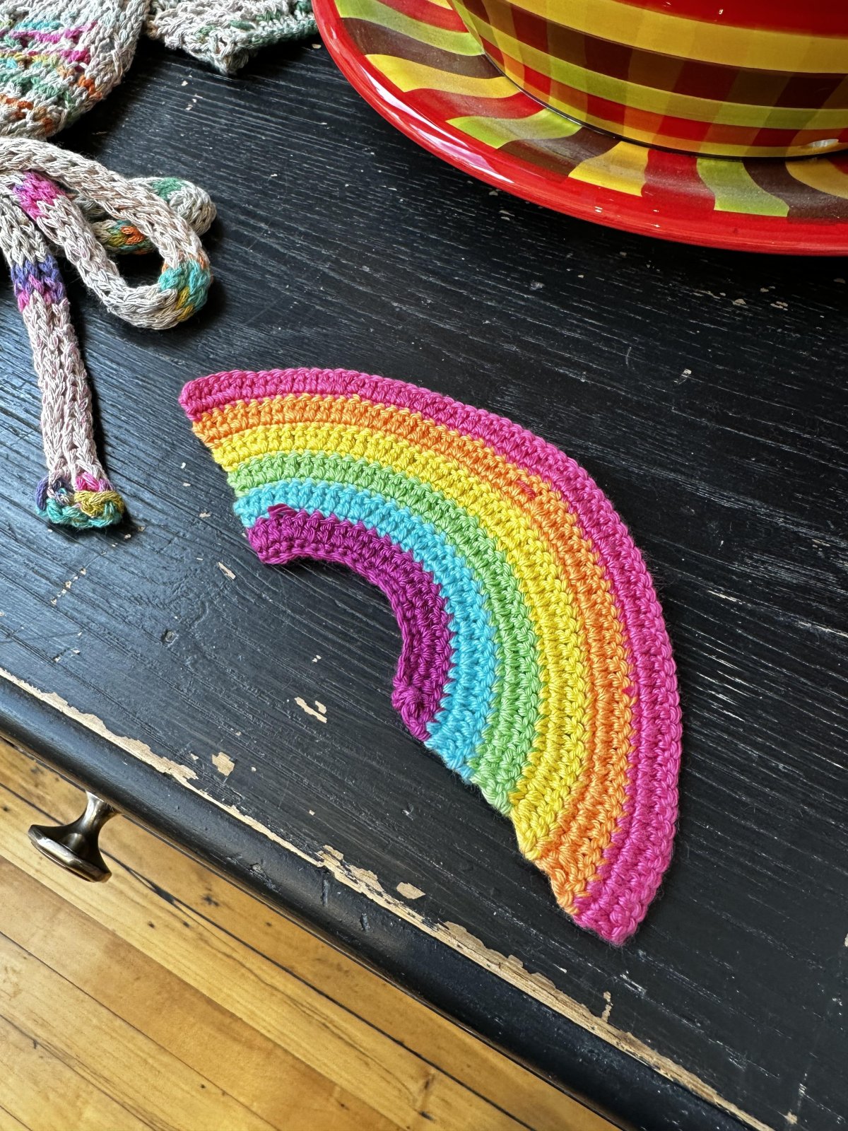 Rainbow Crocheted in Baby Smiles Cotton