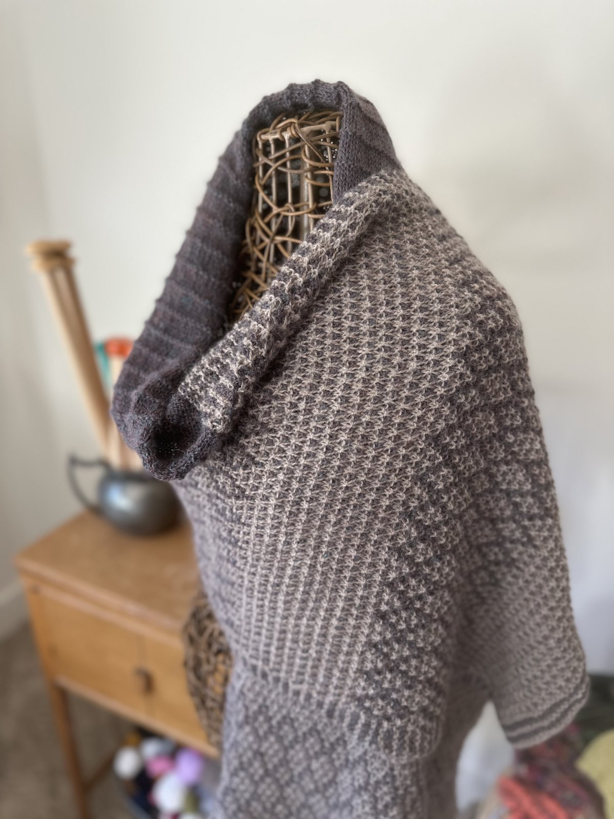 Double Win Mosaic Shawl in Herriot Fine