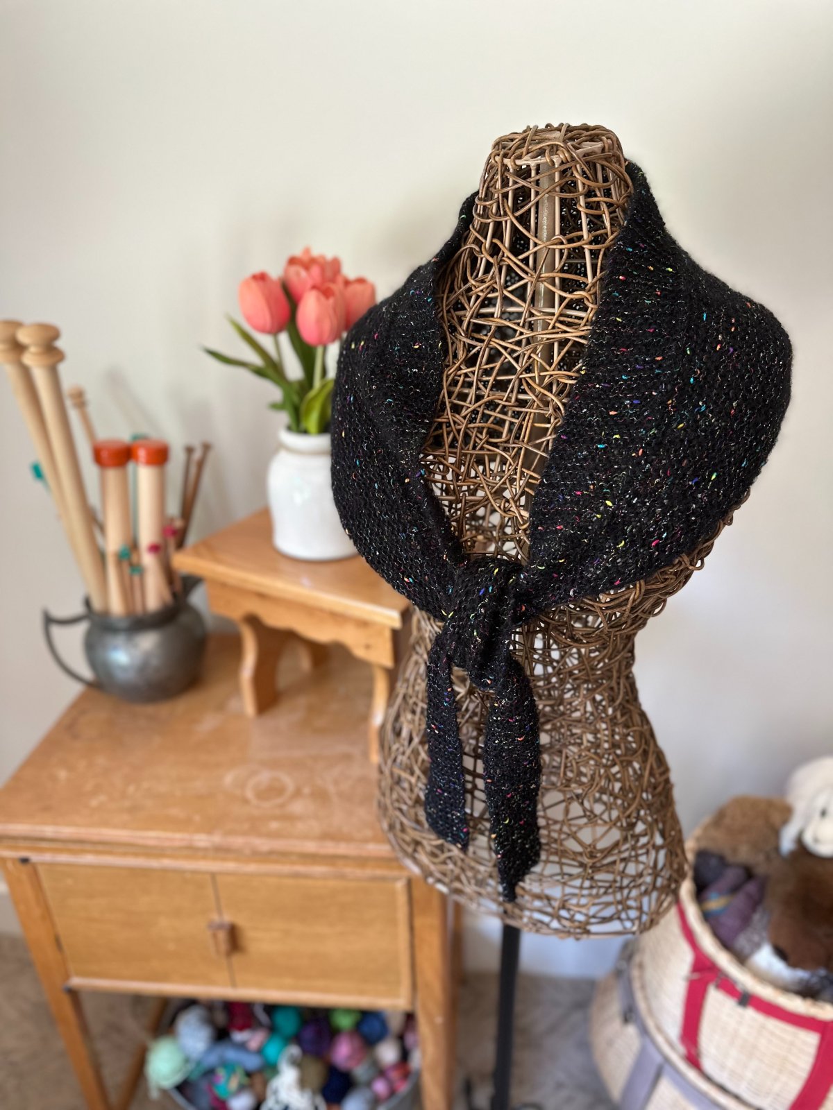 Twinkle Bandana in Prairie and Creative Make It Rainbow Glitz