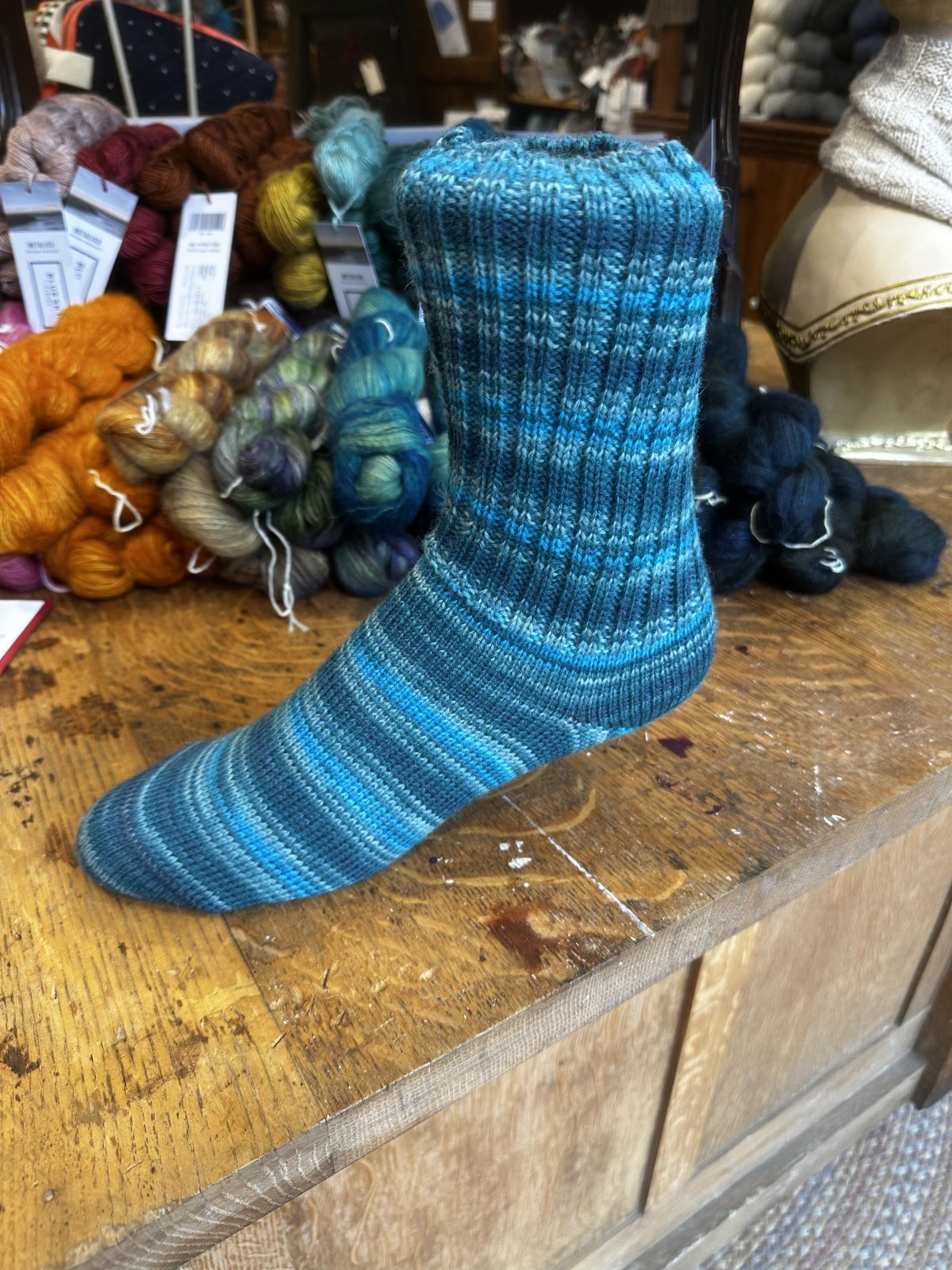 Sock Sample in Supersocke Color
