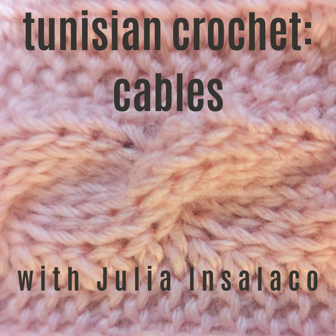 Tunisian crochet cables