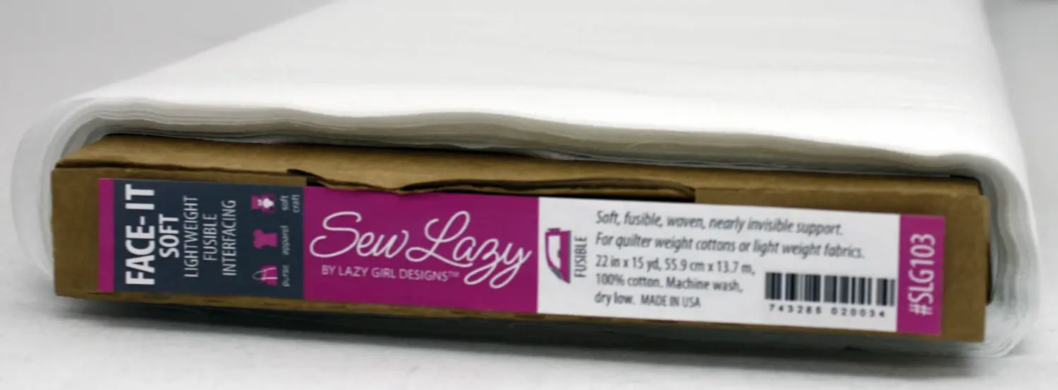  Interfacing By:  Face It Soft by Sew Lazy SLG103 Fusible 22in x 15yd