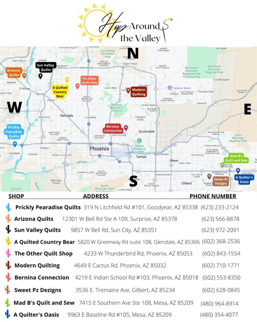 Shop Hop Map