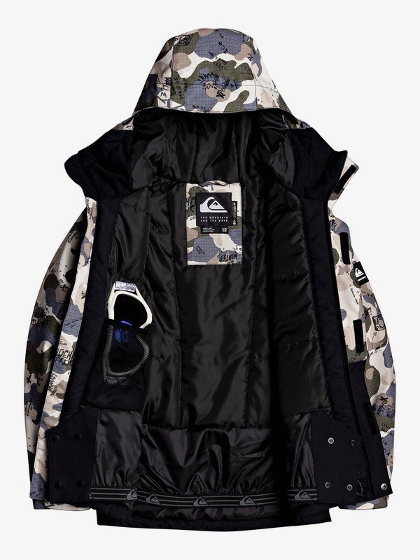 Quiksilver Mission Block-Veste de Ski/Snowboard pour Garçon 8-16 Ans Black Quiksilver Mission Block-Veste de Ski/Snowboard pour Garçon 8-16 Ans Black