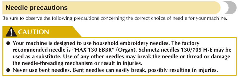Correct Needle.