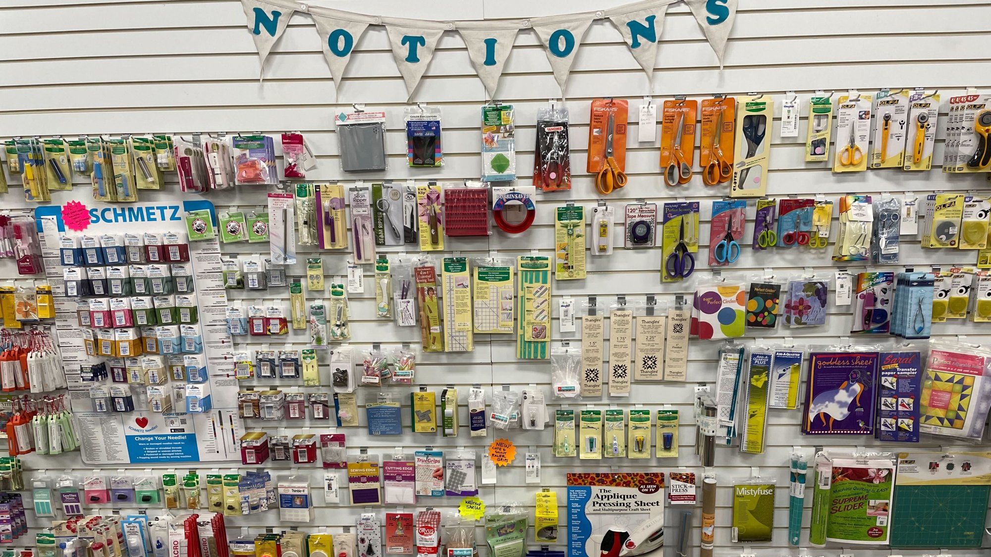 The Quilters Studio, a local fabric store in Fairfax, VA with an