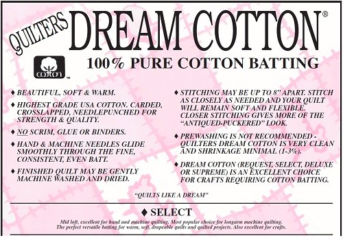 White Crib Select Batting