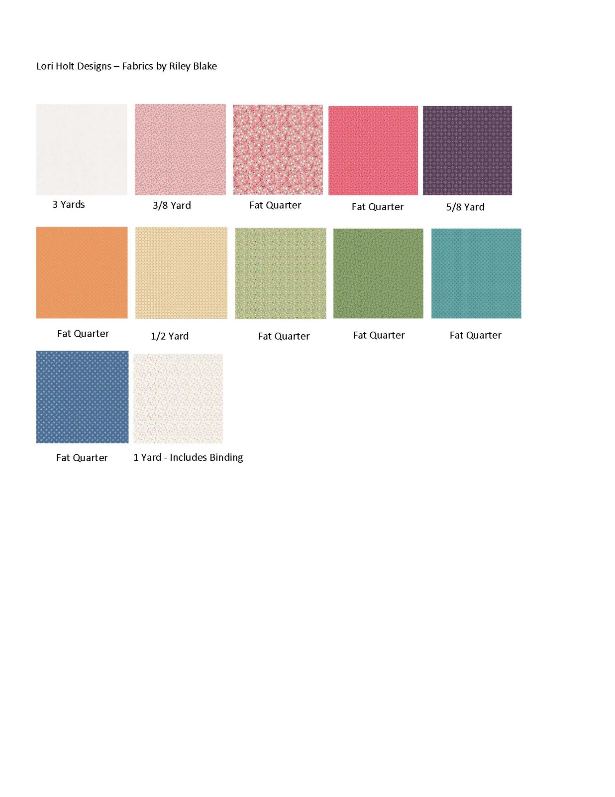 Riley Blake Challenge 2024 Fabric Kits - 752185