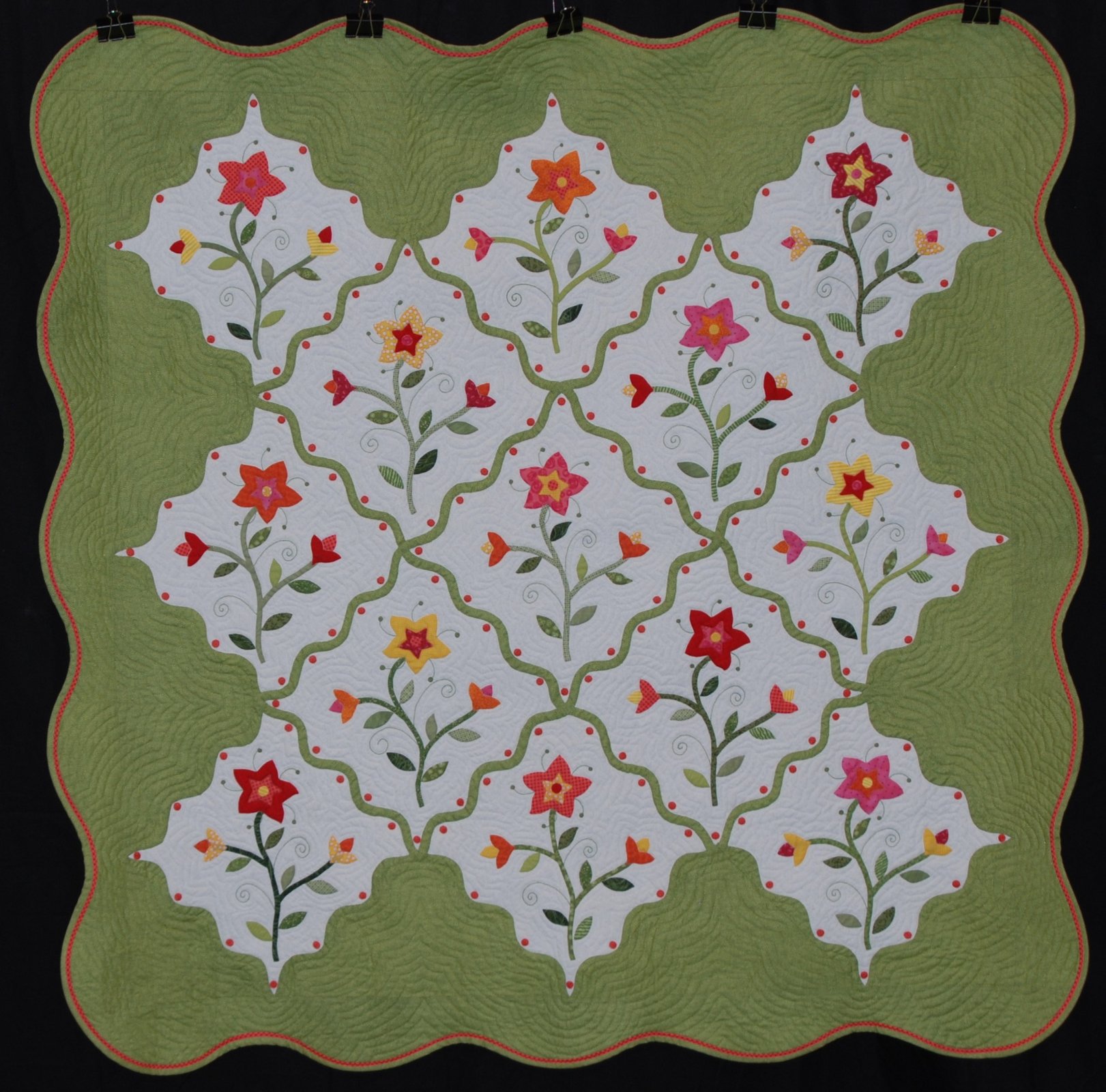 Spring Garden Quilt Pattern Pieced SM