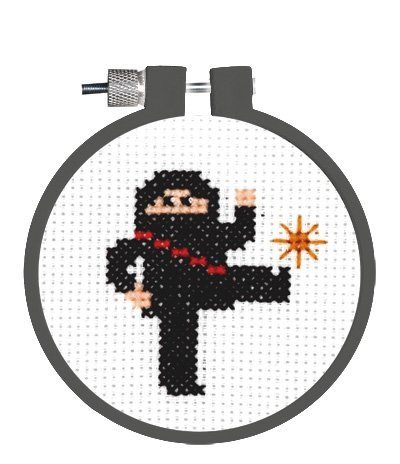 Janlynn Kid Stitch Penguin Counted Cross Stitch Kit - 3-Inch Round, 11-Count Aida For Beginners - View #8