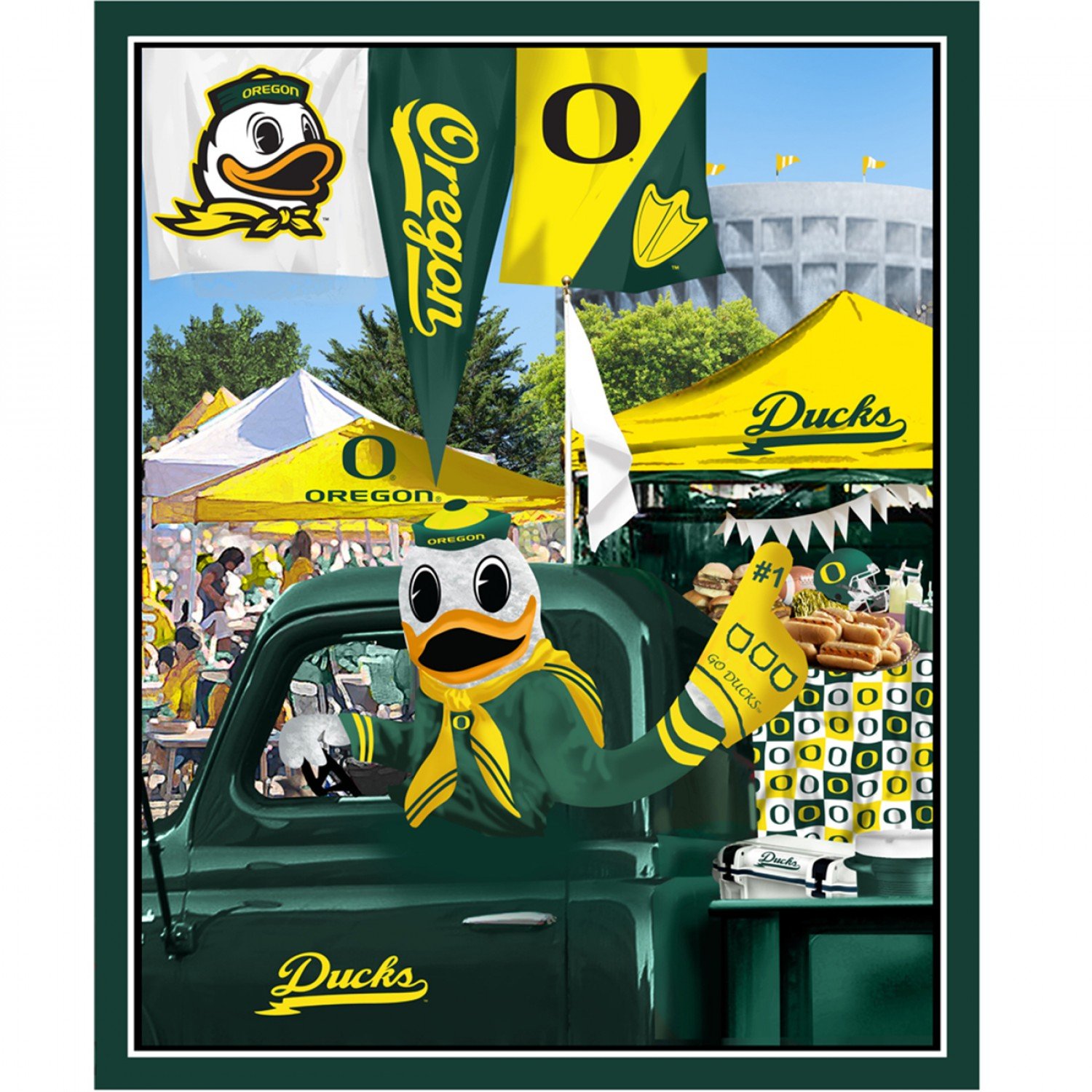 NCAA Oregon Ducks 1157 36 Panel