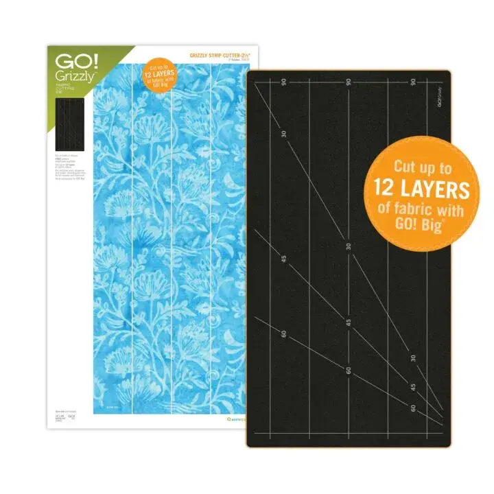 AccuQuilt GO! Die Grizzly Strip Cutter 2-1/2 59106 - 4 Strips up To 12 Layers