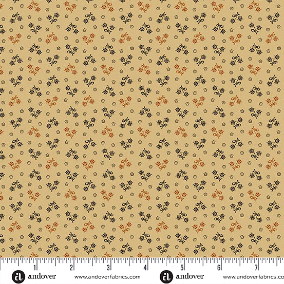 Carolina A-5318-K Black Darling Buds by Jo Morton for Andover Fabrics