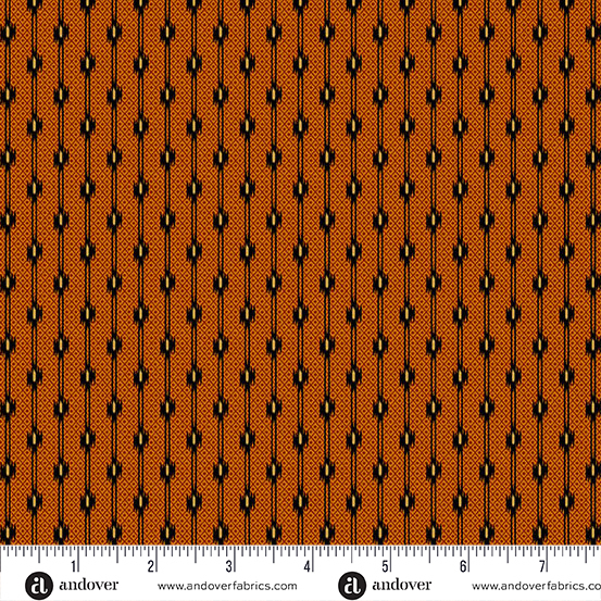Carolina A-5319-O Cheddar Dotty Stripe by Jo Morton for Andover Fabrics