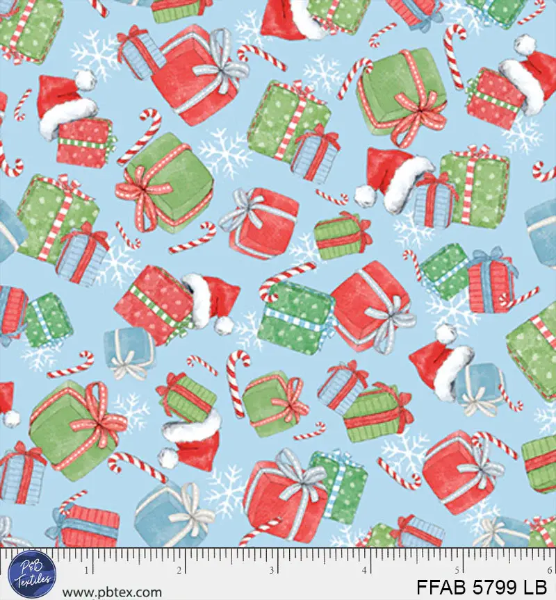 Frost & Fable 5799-LB Gift Toss by Leslie Trimbach for P&B Textiles