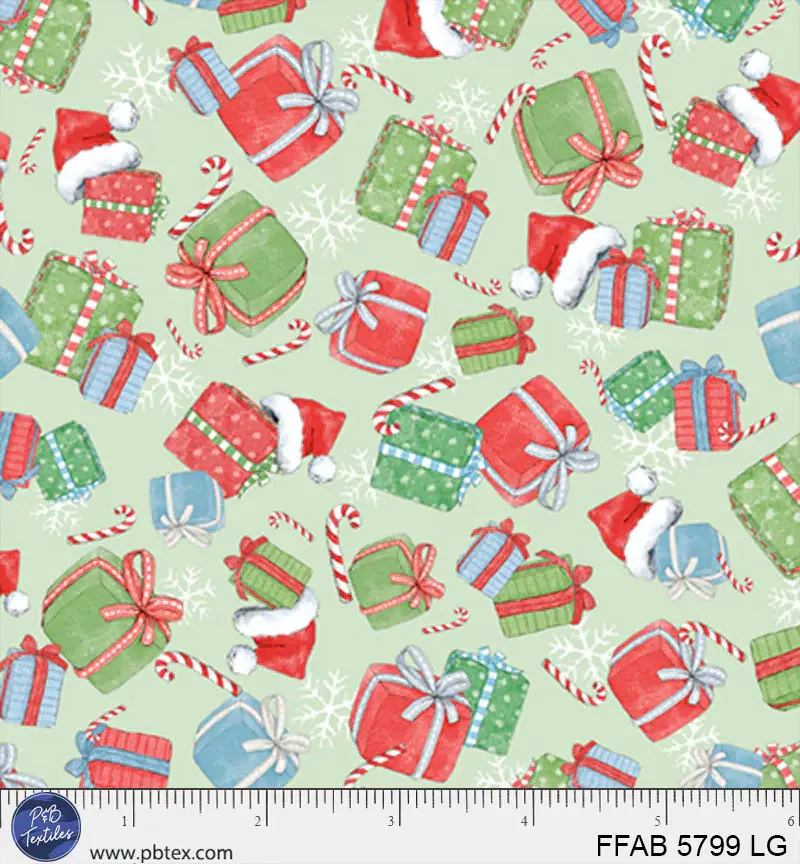 Frost & Fable 5799-LG Gift Toss by Leslie Trimbach for P&B Textiles
