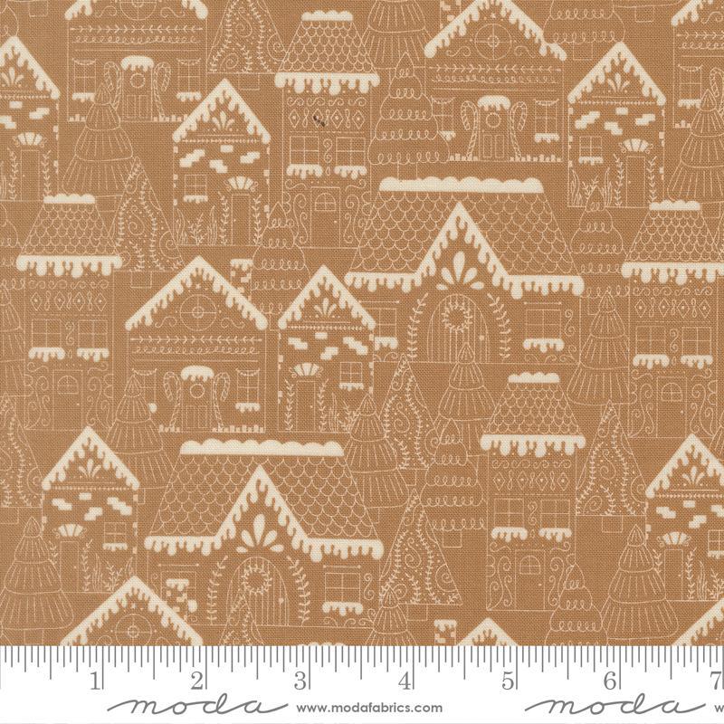 Gingerbread Lane 26150-22 Cocoa Houses by Kiley's Quilt Room for Moda
