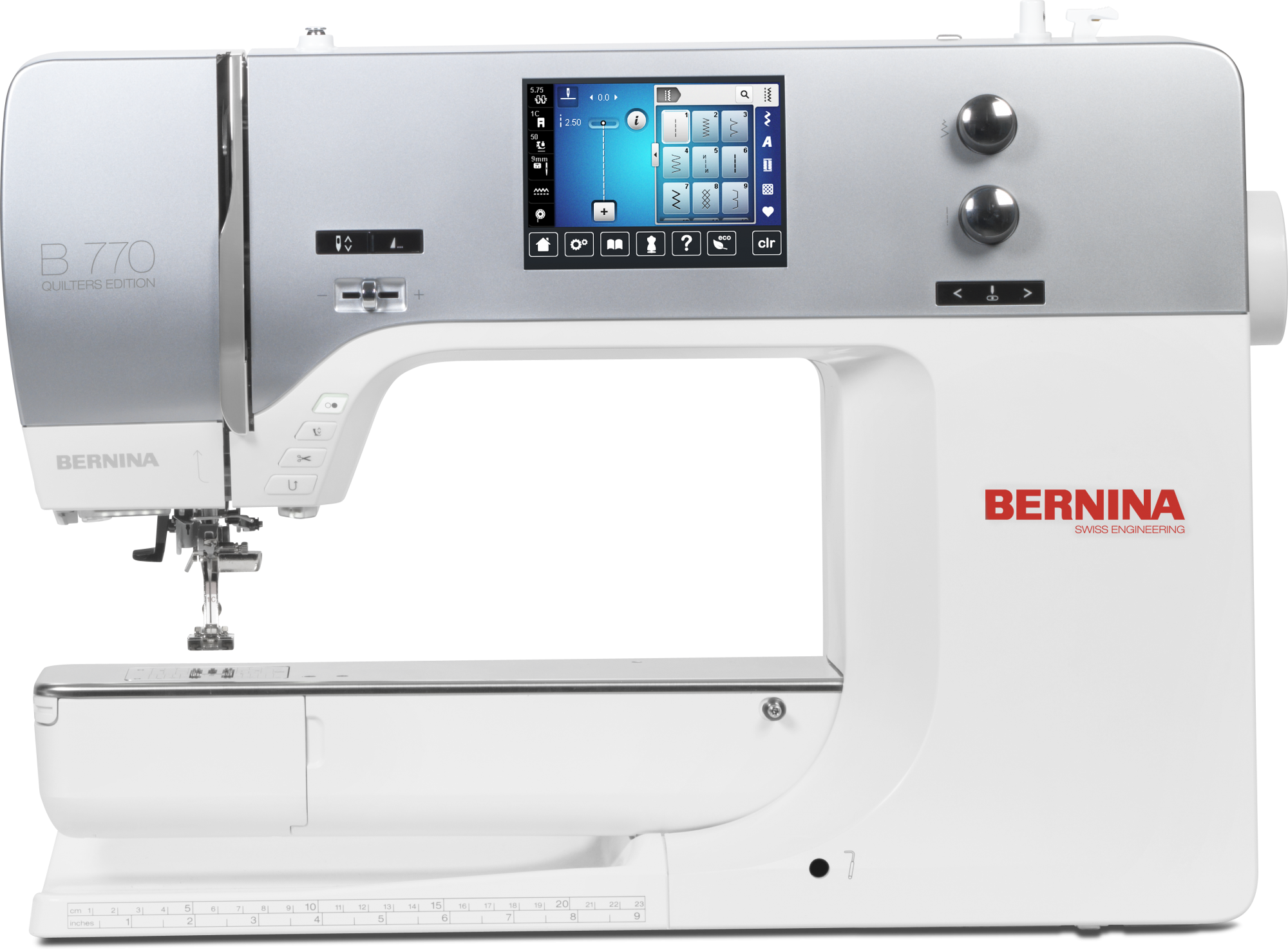BERNINA 770 QE the highend sewing, embroidery and quilting machine