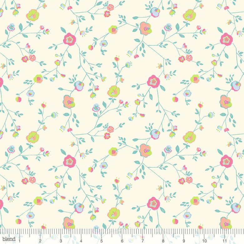 Garden Party Woodland Fl Ivory 124101051 - Blend Fabric Garden Party Garden Party Woodland Fl Ivory 124101051 - Blend Fabric Garden Party