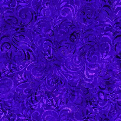QT Fabrics Coloressence - Blooming Vine Iris 2600-31095-VP