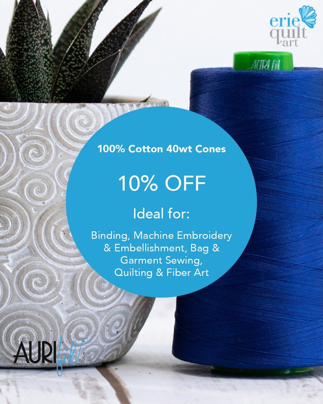 Aurifil 40wt Cone