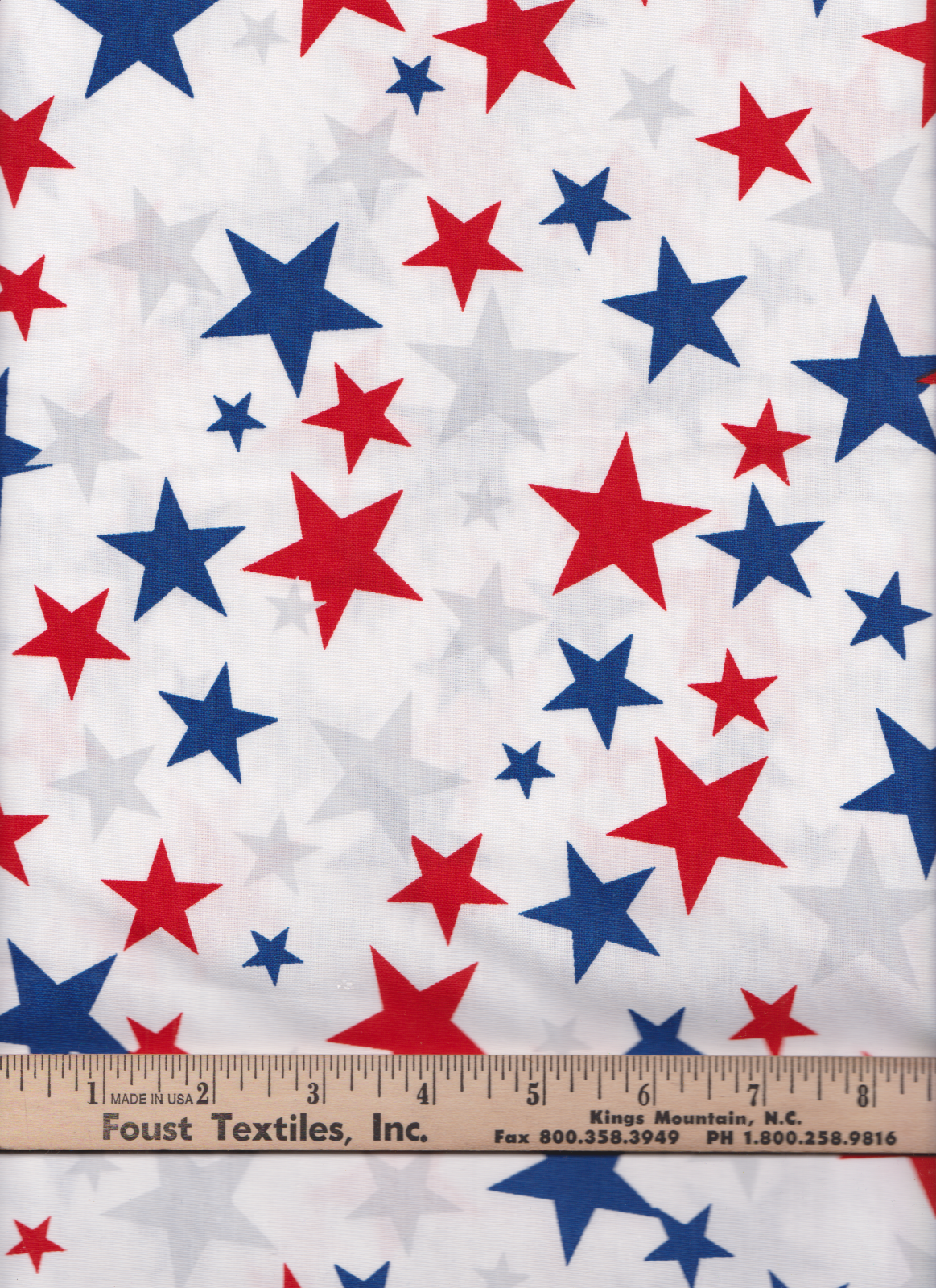 52477-2 108/'/' Windham Fabrics WhitePatriotic Star Wide Backing