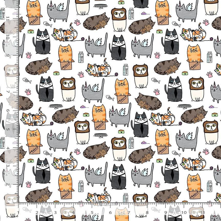 ◆Cat◆ TT-Cat CD2954 White - Silly Kitties
