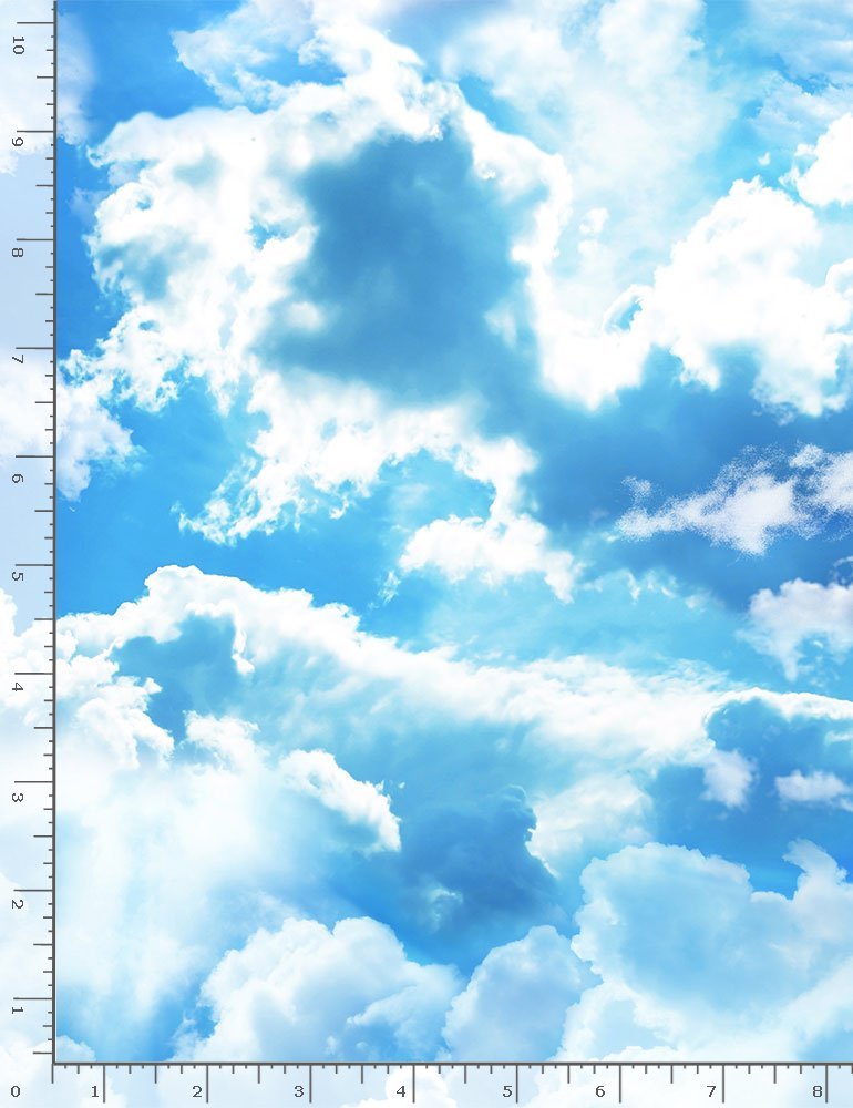 その他 MitsuSakakibara:CloudsInTheWater Fantasy Foggy Clouds #3 Fabric