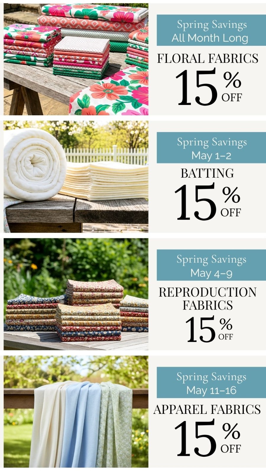 Fabric Warehouse In-store Coupons
