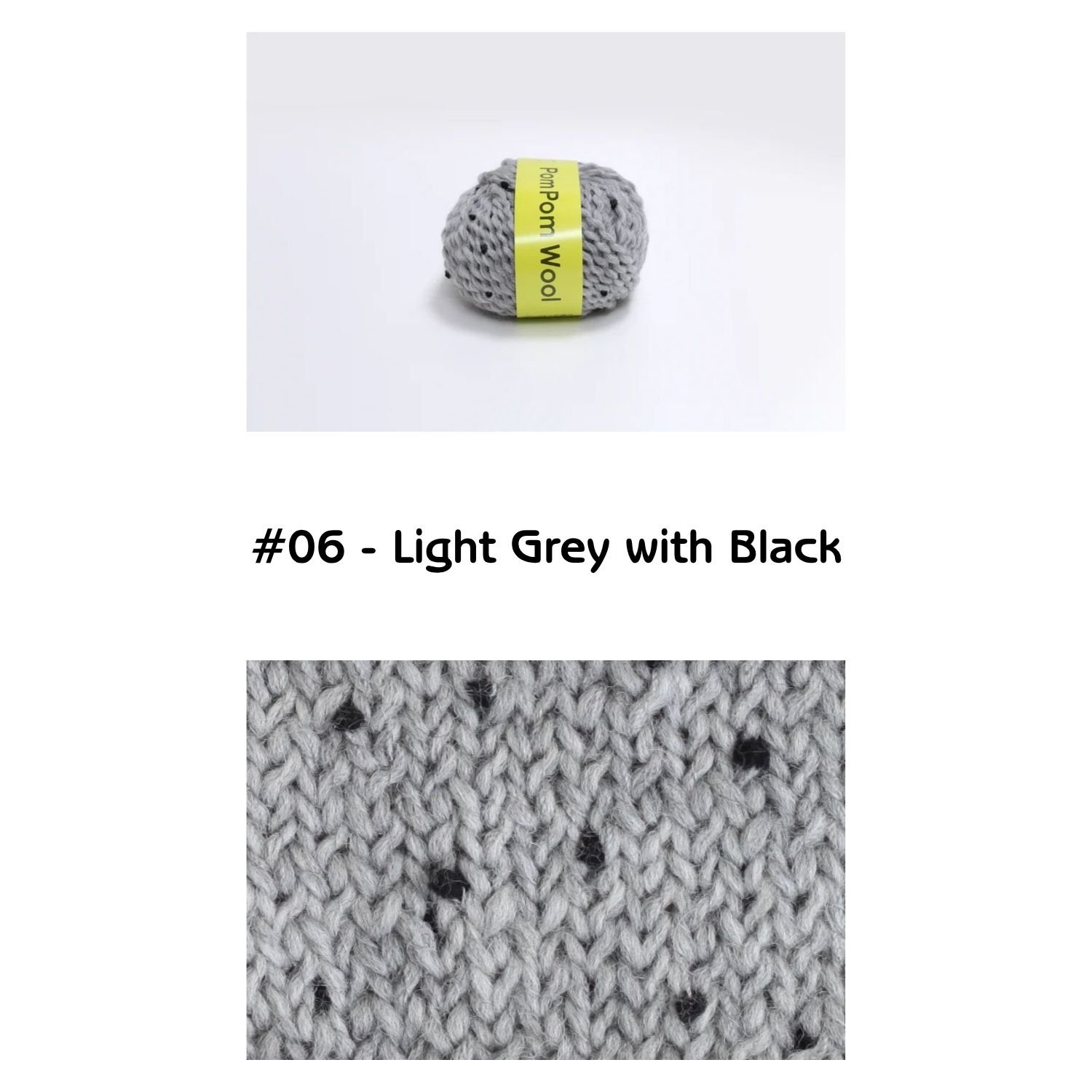 Daruma_PomPomWool_LtGreyBlack_