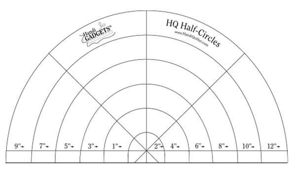 hq ruler set half circle templates