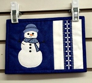 Winter Mug Rugs - Machine Embroidery Winter Mug Rugs - Machine Embroidery