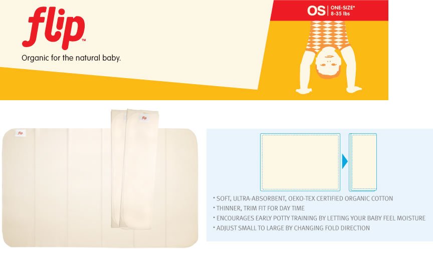 flip organic cotton inserts