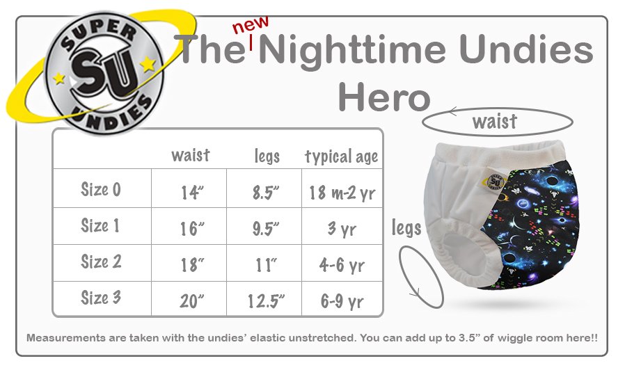 Super Undies Nighttime Hero Underwear 750783019026