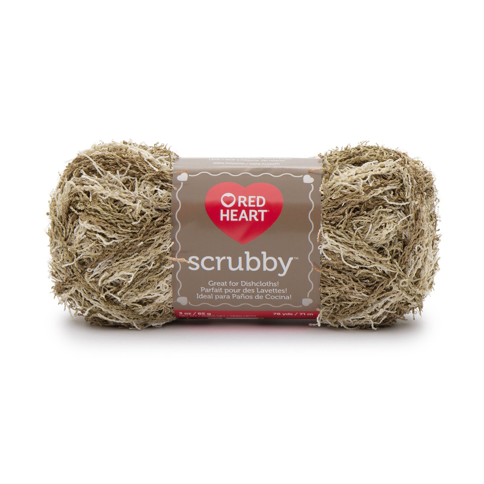 Gomitolo Red Heart Sparkle Scrubby Per Uncinetto E Maglia - Filato 100% Poliestere Con Scintillii, Colore Arancione, Per Lavette E Peluche