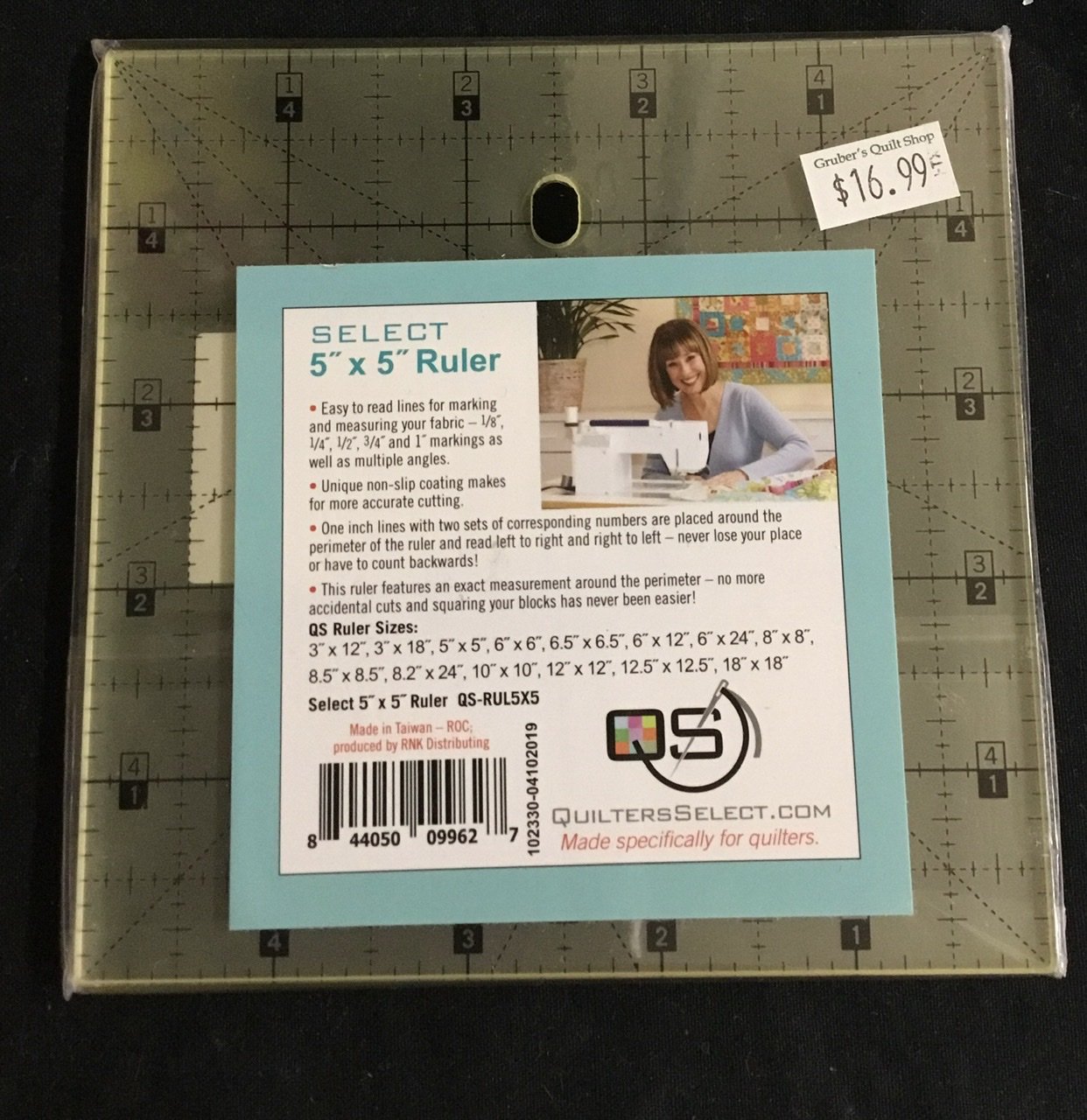 Quilters Select 5 x 5 Ruler 844050099627