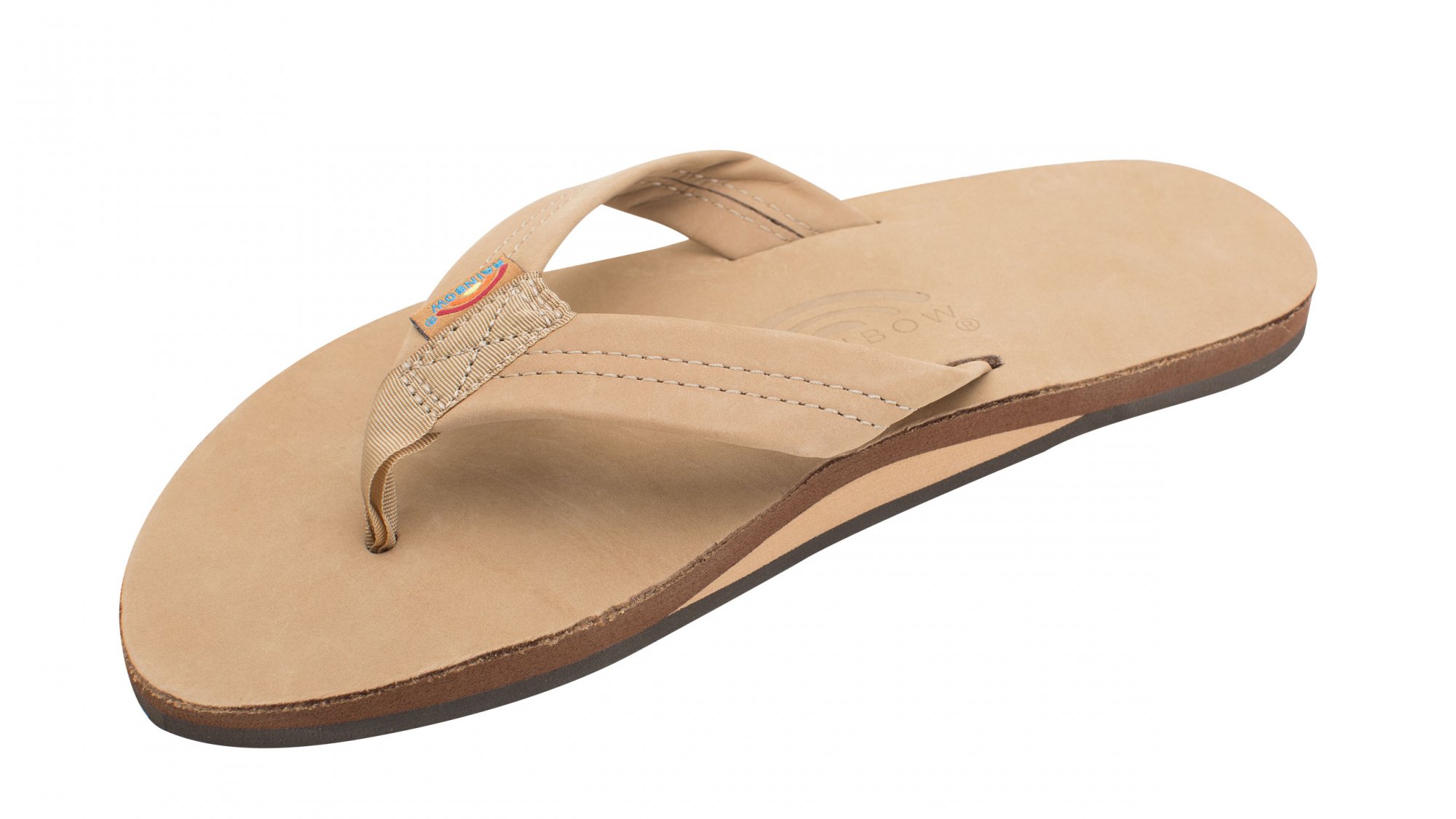 single layer premier leather with arch support 1 strap