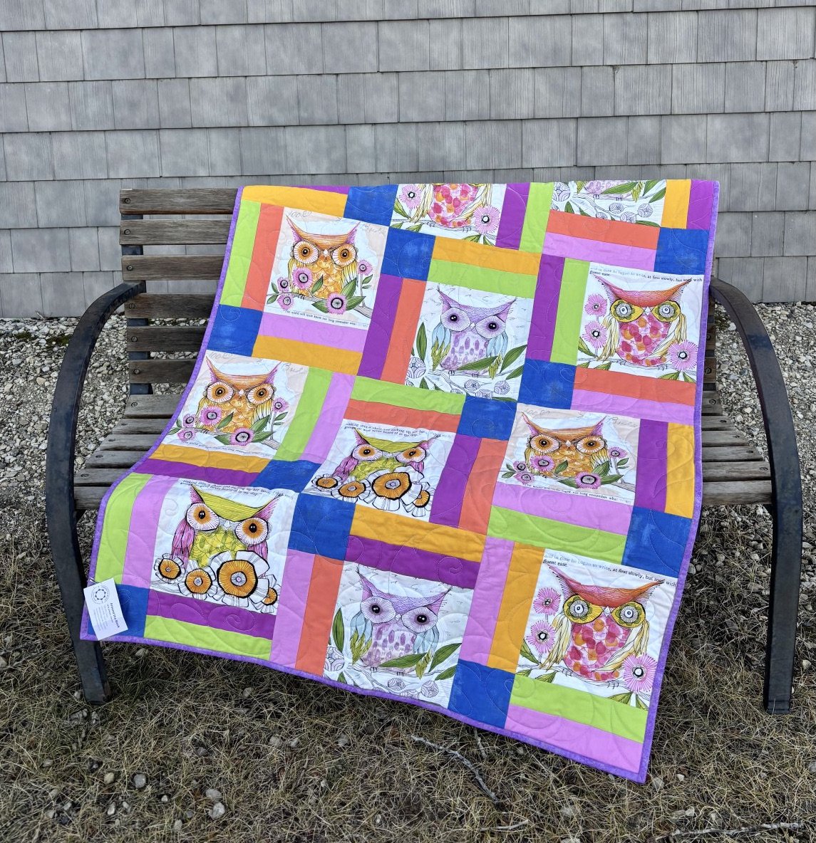 Retired Baby Quilt - Owls 39 x 52
