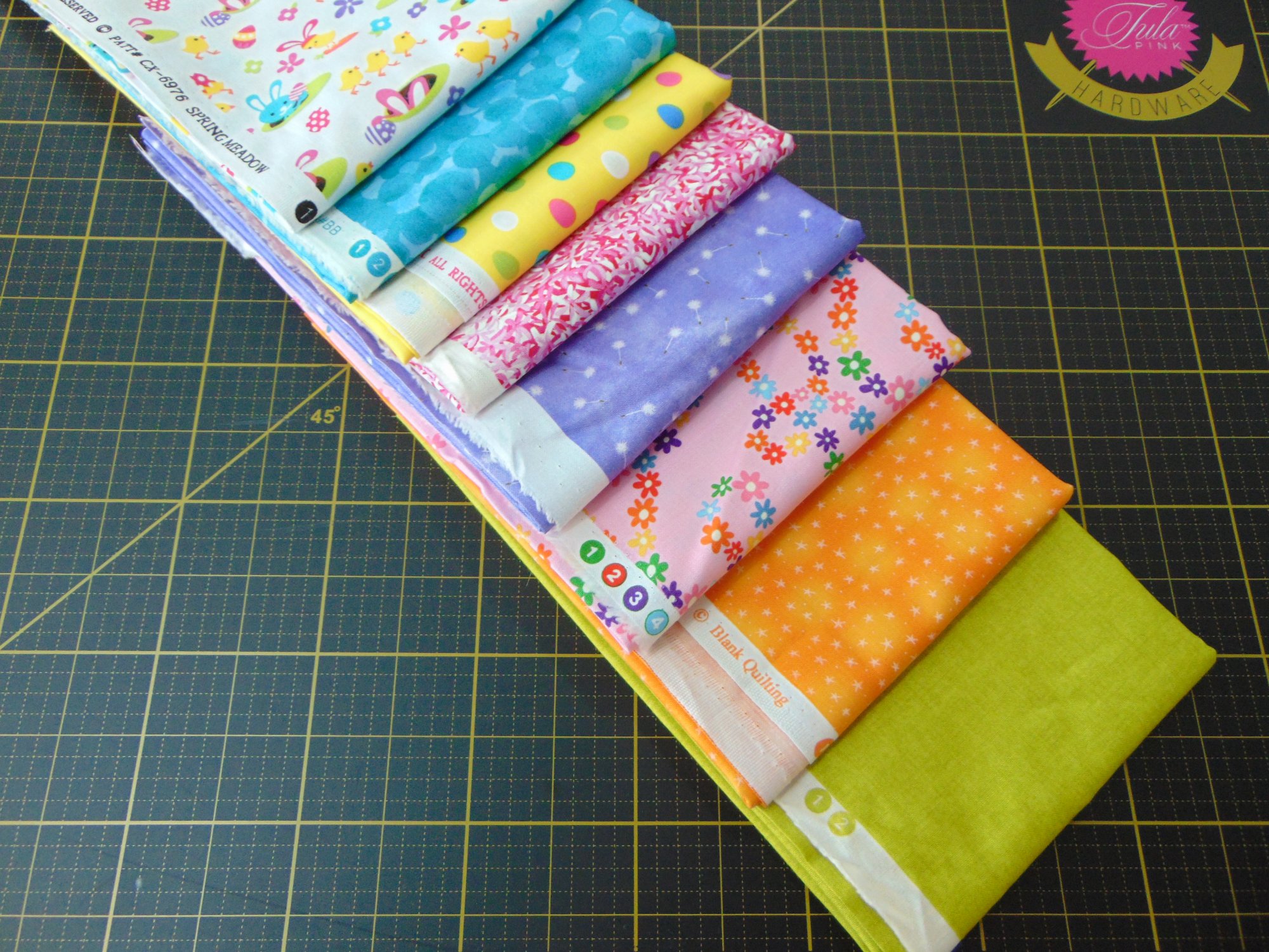 Michael Miller Fabric Spring Meadow 5FQ Bundle Easter Fabric Craft Bunting Decor Michael Miller Fabric Spring Meadow 5FQ Bundle Easter Fabric Craft Bunting Decor