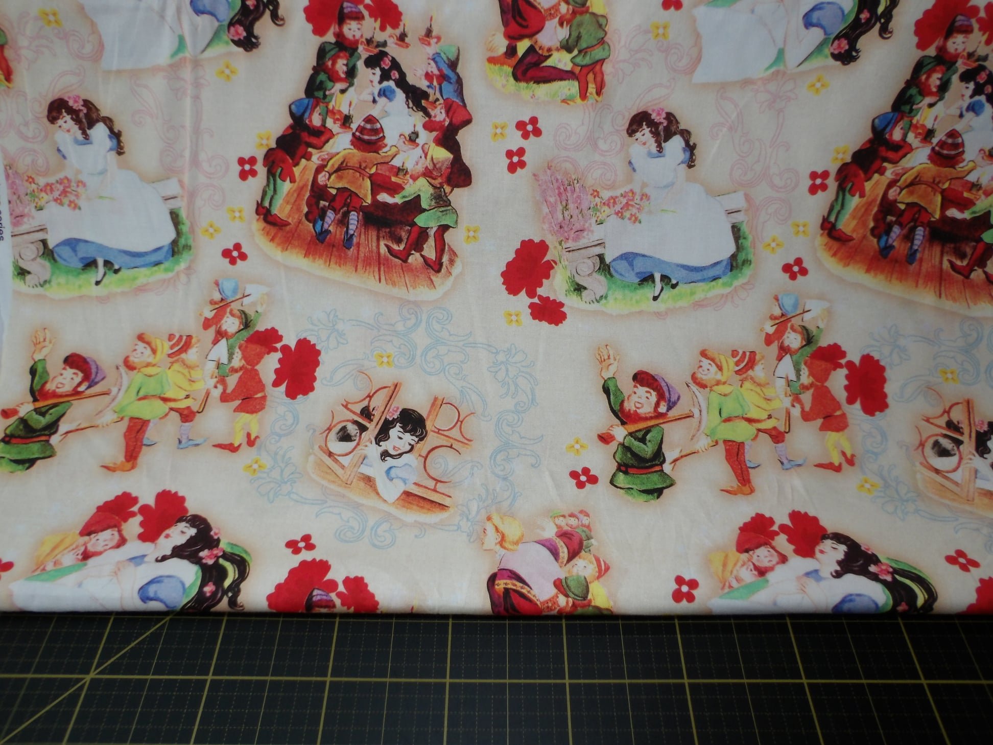 Vintage Storybook. Snow White Mirror Mirror DIGITALLY PRINTED