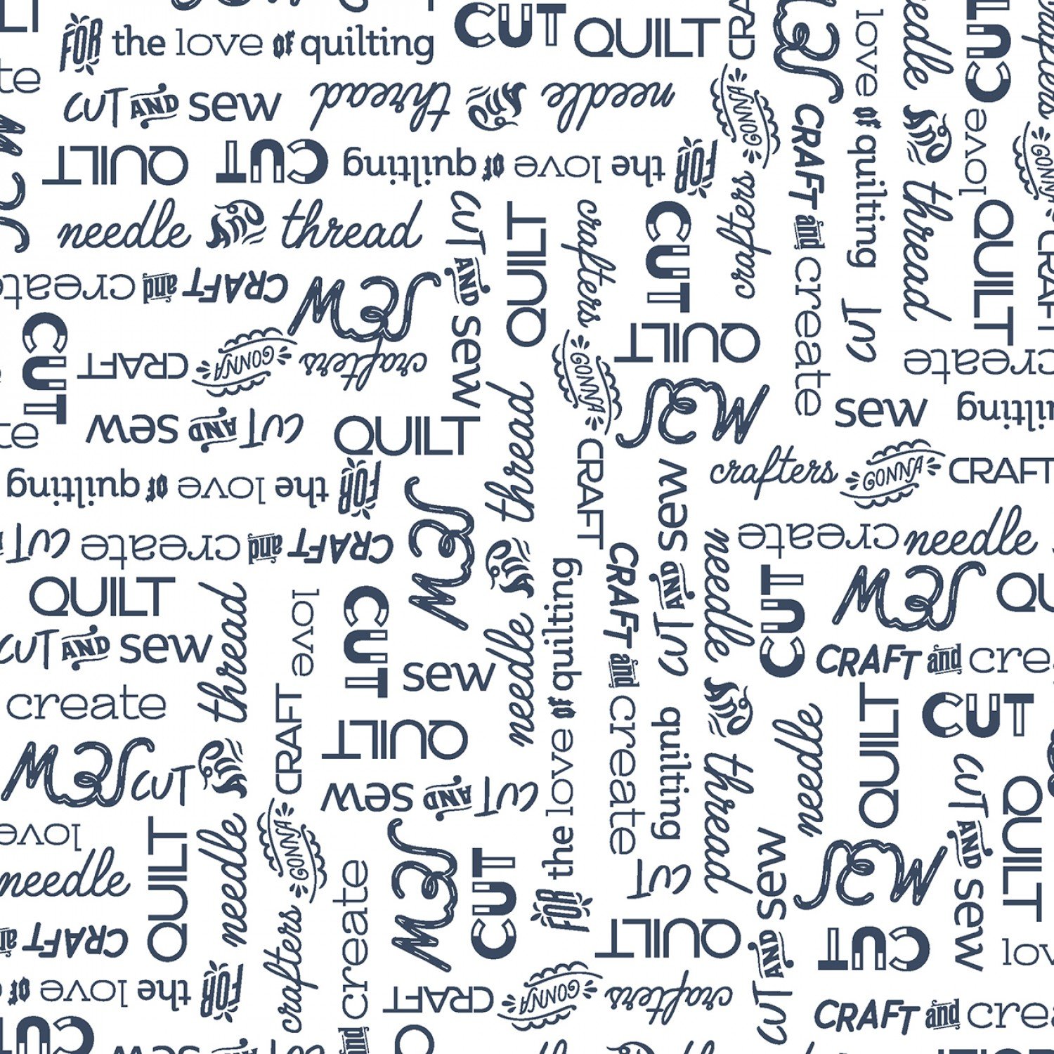 Crafter's Gonna Craft. Craft Words White