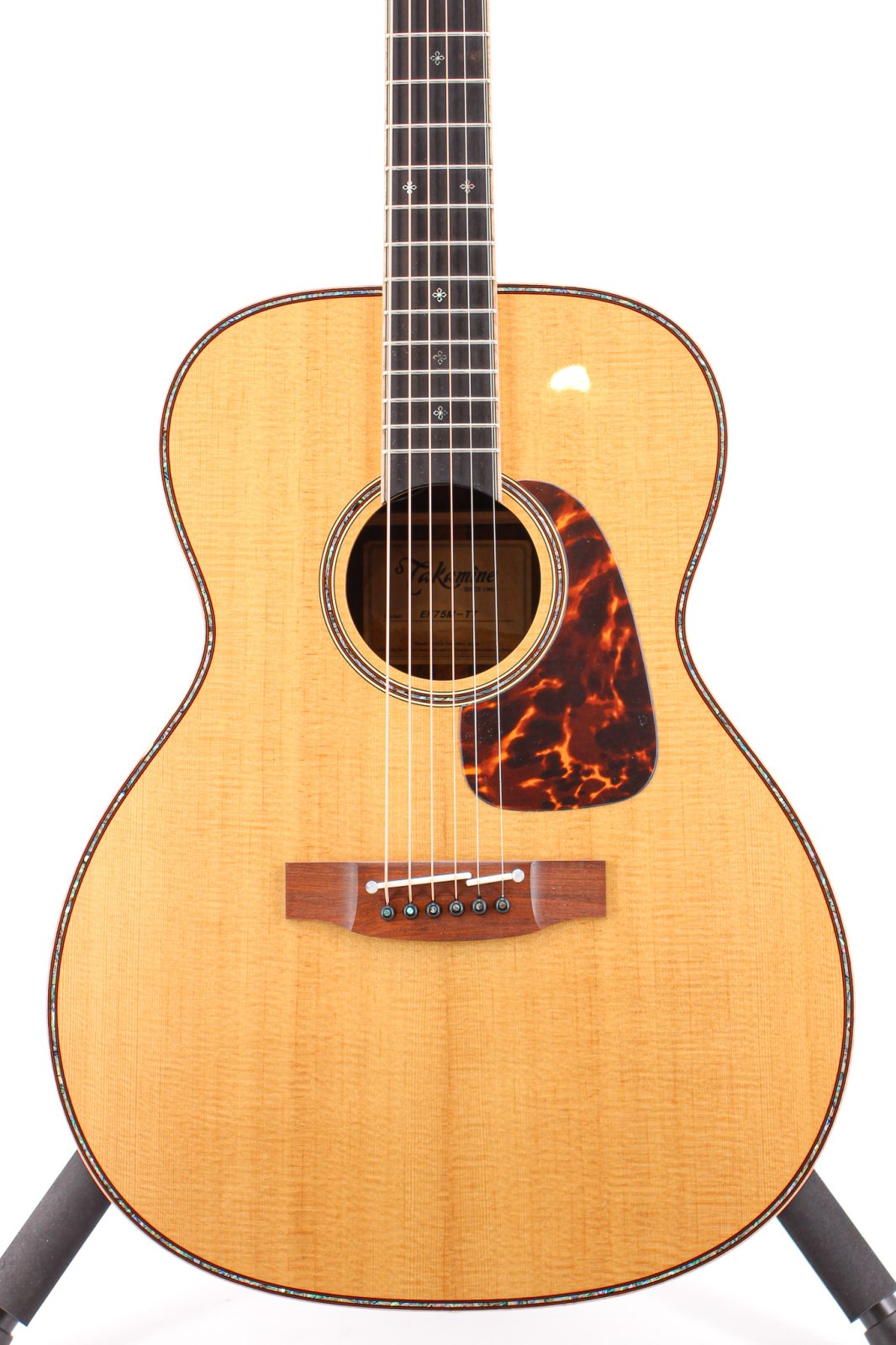 Takamine EF75M TT OM Body Madagascar Rosewood A/E Guitar