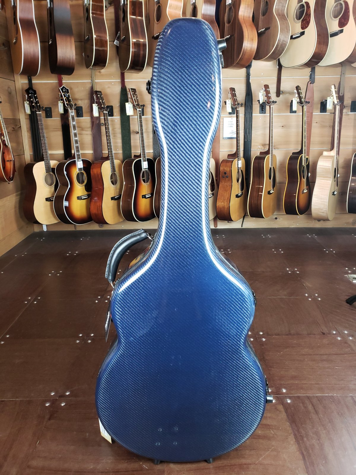 Hoffee Deluxe Acoustic Carbon Fiber Guitar Case (Dreadnought) Deluxe Blue