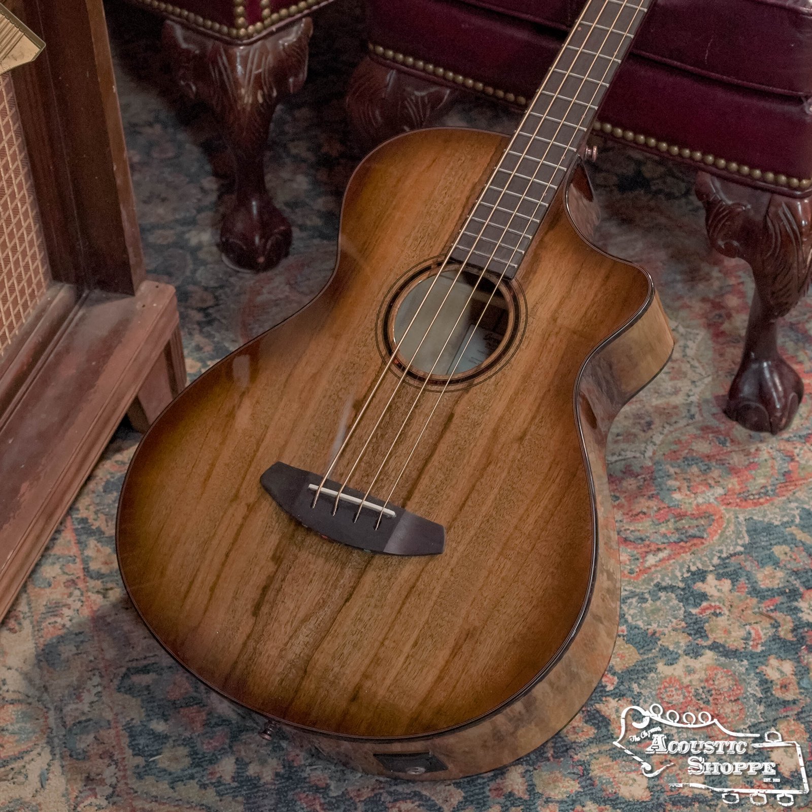 Breedlove Pursuit Exotic S Concerto All Myrtlewood Amber Burst Cutaway