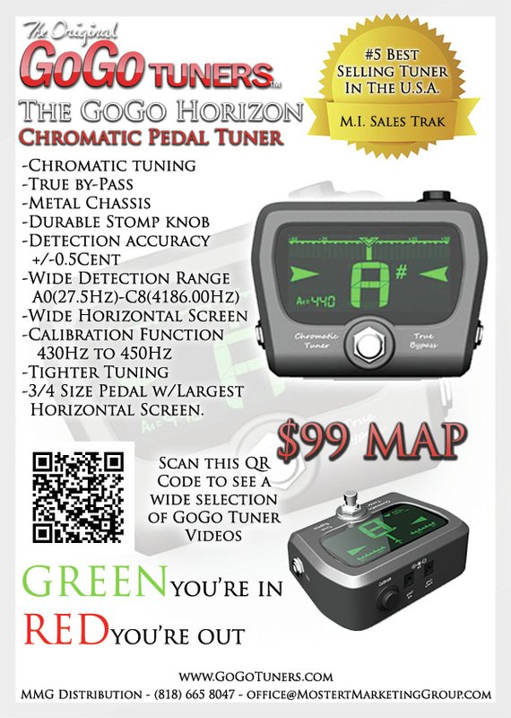 Go Go Tuners Horizon Chromatic Pedal Tuner - 695955691269