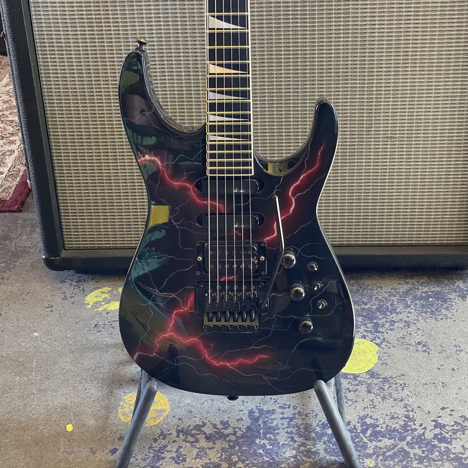 ギター　　ジャンク 1991 Jackson USA Snakeskin Dinky Guitar W/OHSC | eBay
