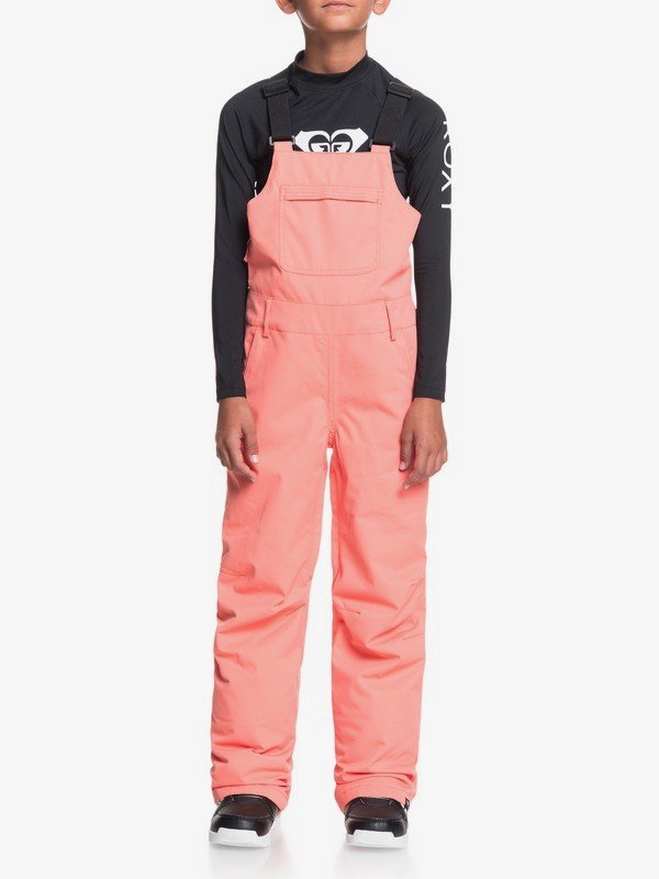026　roxy non stop レディーススノーボードビブパンツ Non Stop - Technical Snow Bib Pants for Girls 8-16 | Roxy