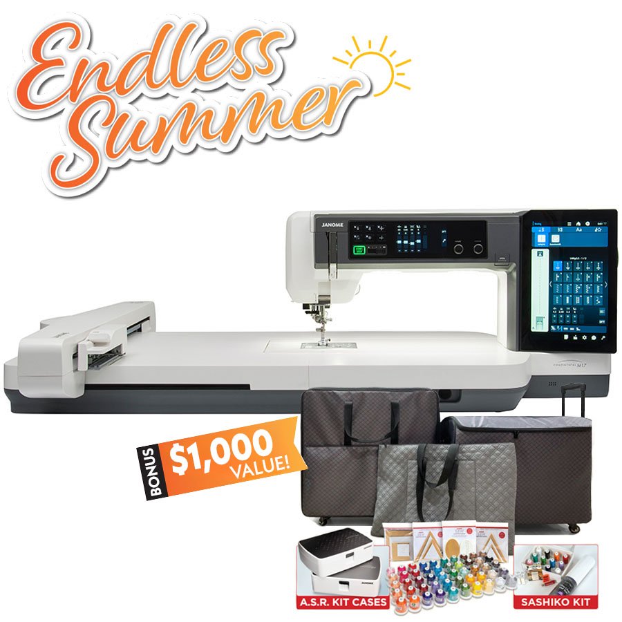 JANOME Continental M17 Professional Quilting, Embroidery and 